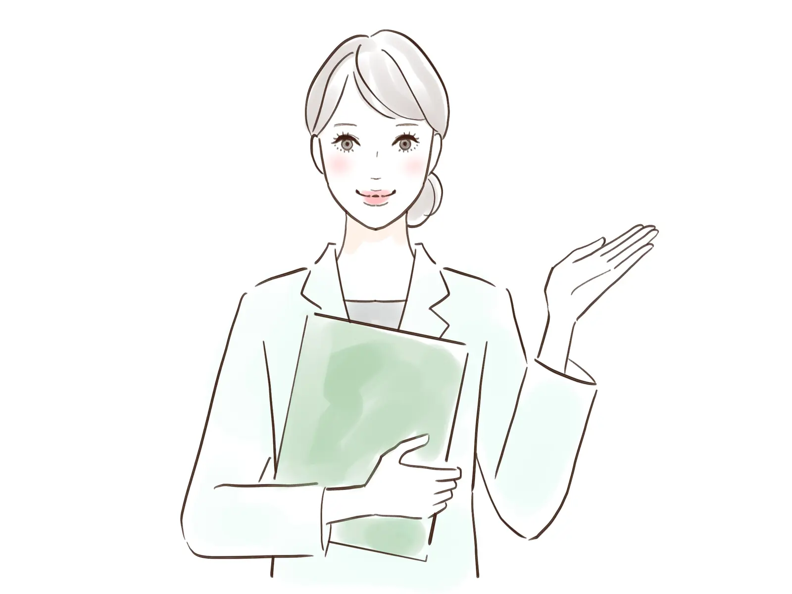 ほほえむ女性医療スタッフ