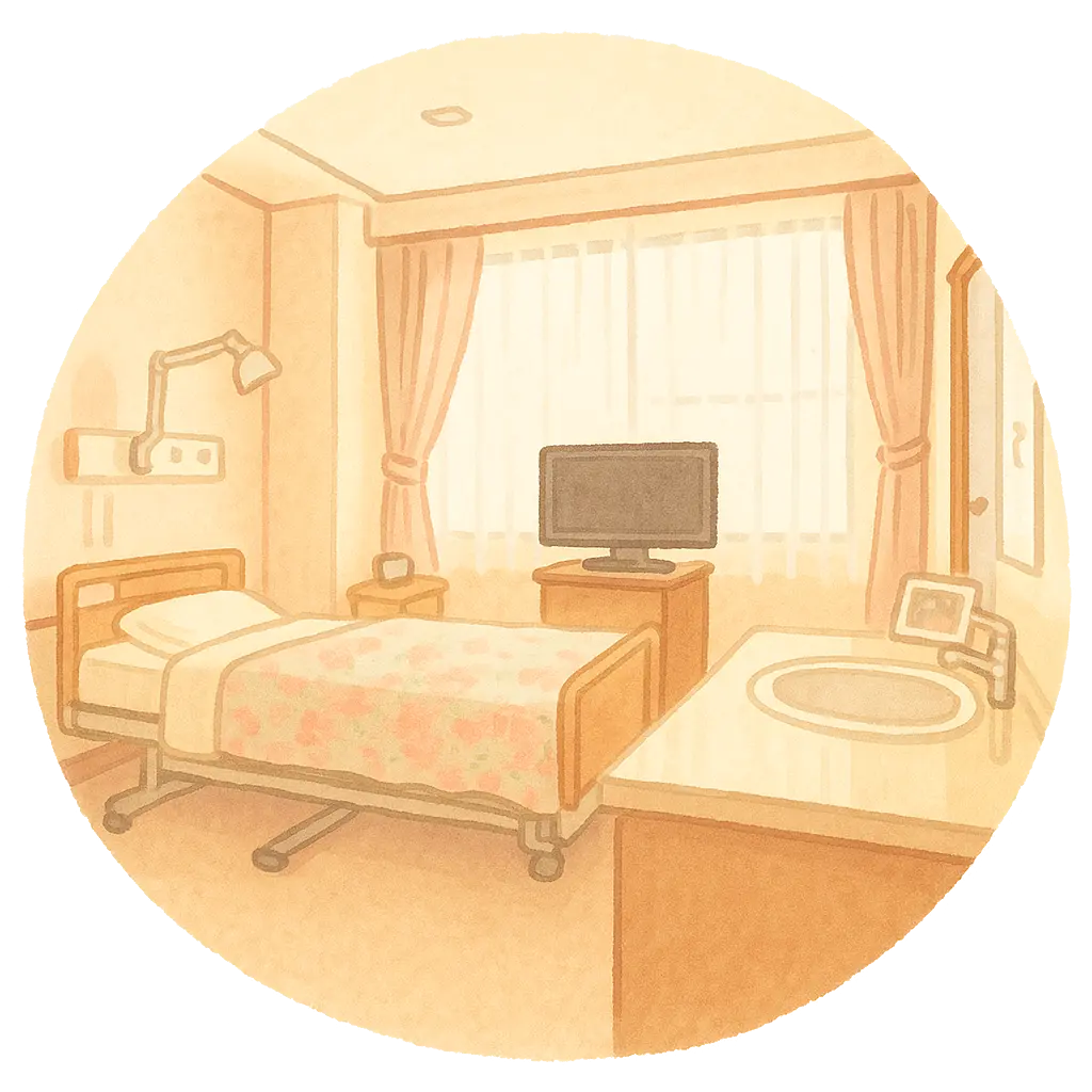 全室個室で快適なお産